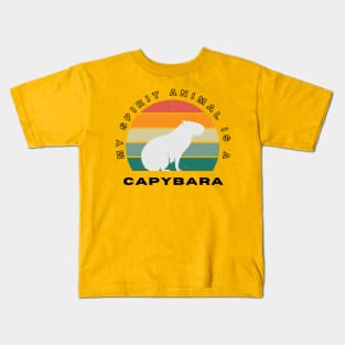 My Spirit Animal Is A Capybara Kids T-Shirt